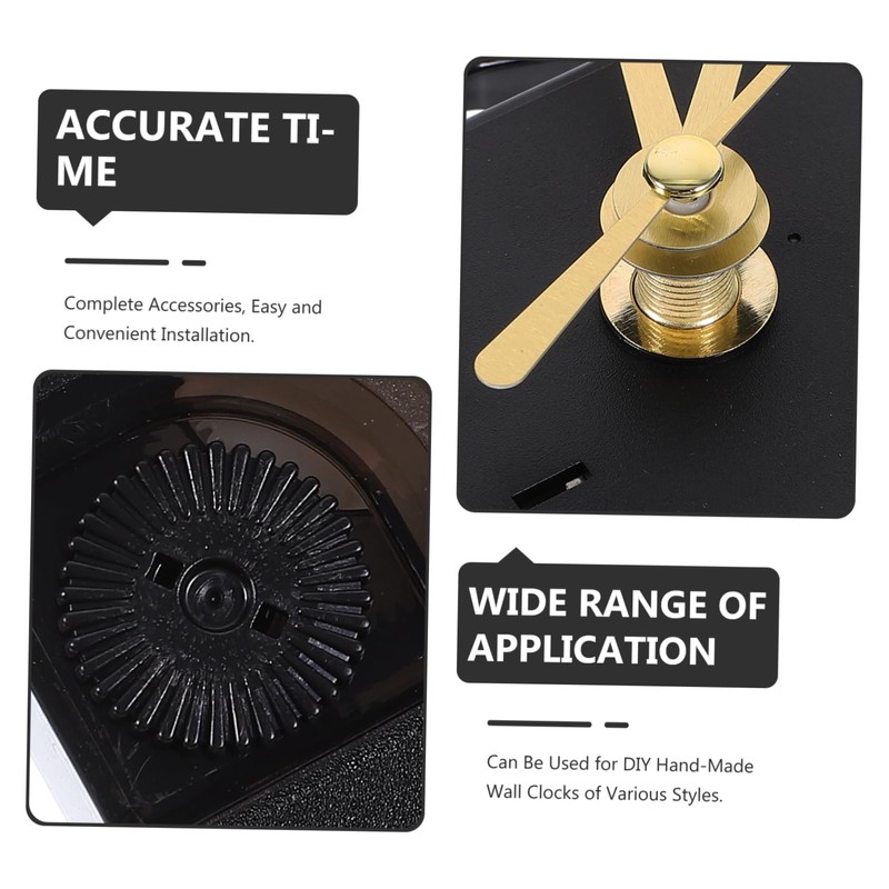 Gatuida Clock Mechanism with Replaceable Clock Hands Easy Installation Silent