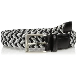 PGA TOUR Multicolor Stretch Braid Men's Belt, Grey, Large