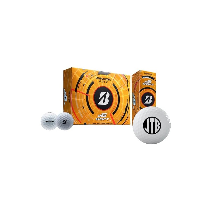 Bridgestone e6 Soft Monogrammed Golf Balls - 2025 Model