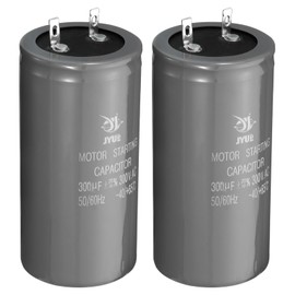 PATIKIL Motor Start Capacitor, 2 Pcs 300uf 300V 50/60Hz CD60 Running Capacitor Starting Capacitor for Air Conditioners, Electric Motor Starts Running