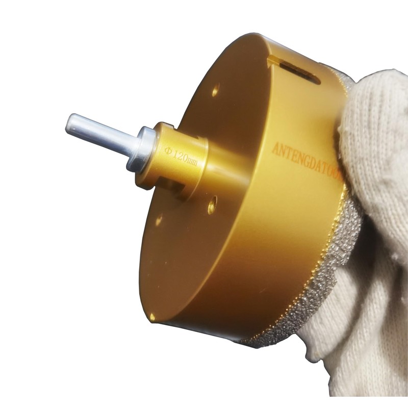 Antengdatool 4-3/4 Inch Dry/Wet Diamond Hole Saw for Angle Grinder