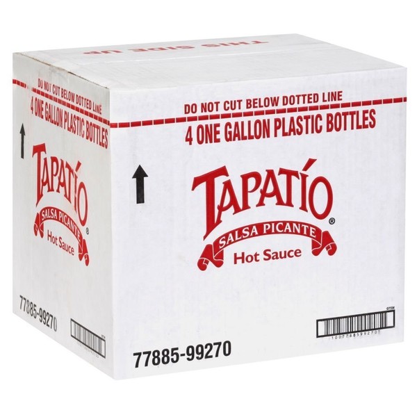 Tapatio Condiment Hot Sauce, 1 Gallon -- 4 per case.