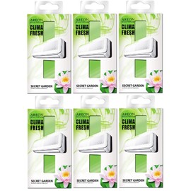 Areon Clima Fresh Air Freshener Home Garden Green Original Home Living Room Office Smell (Secret Garden Pack)