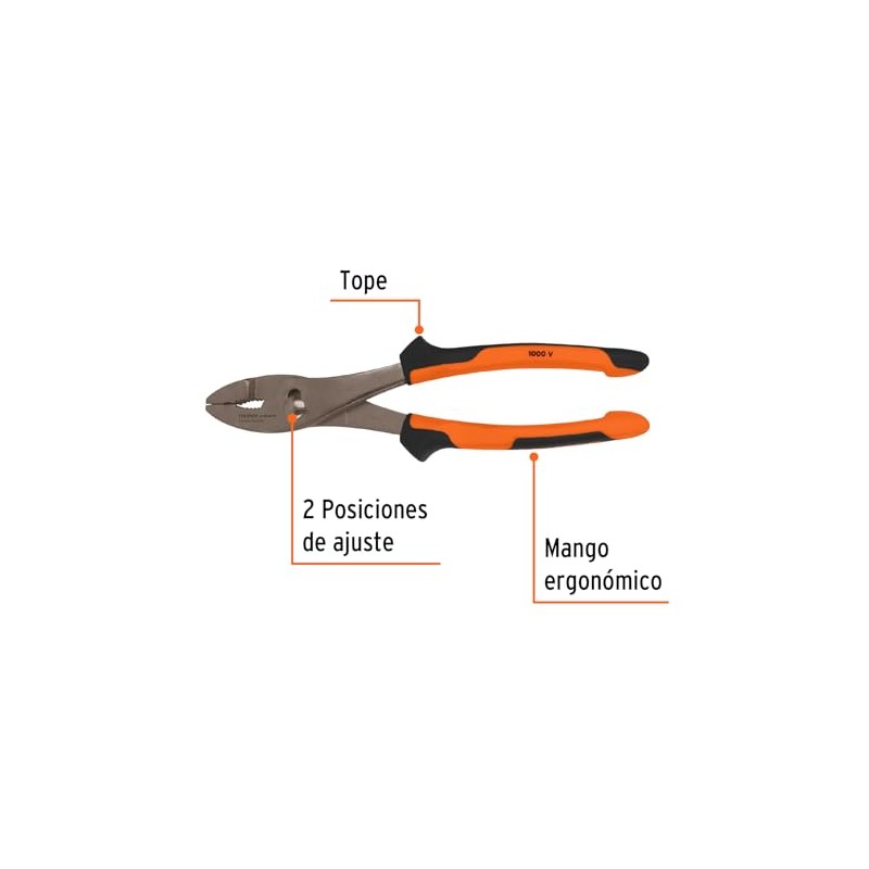 Truper Expert PCH-10X, Pinzas de chofer 10" mango