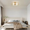 KCO Lighting Gold Semi Flush Mount Ceiling Light 4-Light Metal