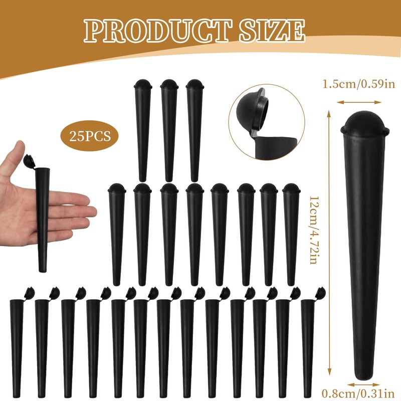 25 Pcs Joint Holder Doob Tube - Premium Durable,Smell Proof,