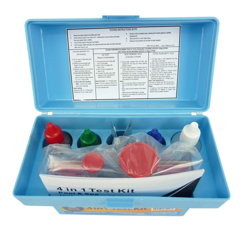 4in1 Test KIT Swimming Pool & Spa Water Professional Test