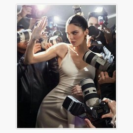 Kendall Jenner Famous Paparazzi Bumper Sticker Vinyl Decal 5"