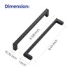 Ravinte 10 Pack 6-1/4 inch Hole Centers Matte Black Cabinet