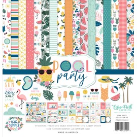 Echo Park Paper Company - Kit de colección de fiesta para piscina, 12 x 12 pulgadas