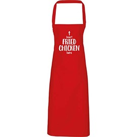 Hippowarehouse Insert fried chicken here Apron kitchen cooking painting DIY onesize adult