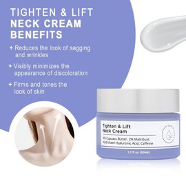 2 Pcs Tighten and Lift Neck Cream, Neck Firming Cream - Best for Tightening Sagging Skin,Neck Tightening Cream, Tightening and Repair Gleicht den Hautton aus und strafft den Hals, 50ml