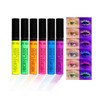 6 Pcs Colorful Fluorescent Mascaras Makeup, Volumizing & Lengthening Mascara for Eyelashes Waterproof Long-lasting Charming, Cruelty Free Vegan Eye Makeup