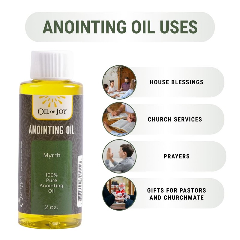 Anointing Oil Myrrh 2oz 100% Pure Anointing Oil for Prayer,