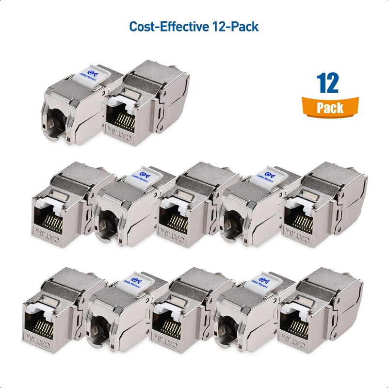 Cable Matters UL Listed 10Gbps 12-Pack RJ45 Shielded Cat6A /