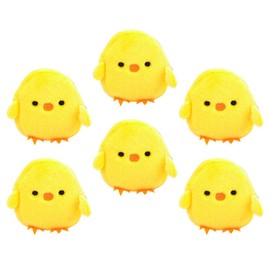 SOIMISS 6 Piezas pequeño monedero de pollo amarillo mini monedero para niñas monedero de pollito billetera para niños bolso de los niños precioso monedero de peluche billetera pequeña