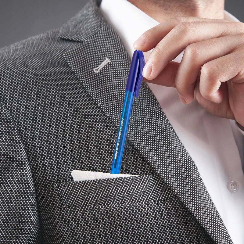 Cello Ballpoint Pens, Tri-Mate Medium Point Biros Multipack Pens |