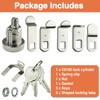 1-Pack Mailbox Lock and Key L-1172C COMP-X National Mailbox Lock