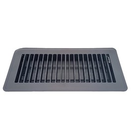 Steel - Floor Register - 4 x 10 inch - Black
