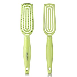 Conair Scalp Care Detangling Hairbrush - Hair Brush - Curly Hair Brush - Detangling Hair Brush - Scalp Massager - Flexi Head Slim Hairbrush