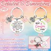 VeyoCraft Cousin Gifts Keychain for Women Men - Funny Family