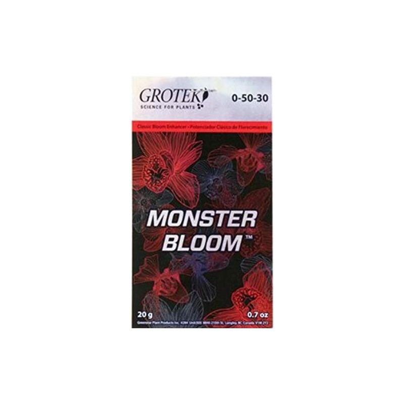 Grotek GTMB6010 Monster Bloom Hydroponic Nutrients, 20g, Concentrate