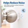 Clear Door Knob Wall Protectors – 40×8mm Bumper Pads for