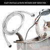 1.5m G1/2in Thread Stainless Steel Shower Hose Household Bathroom Showering