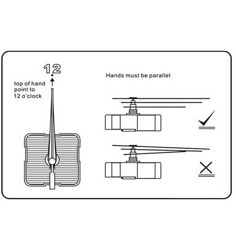 Silent DIY Quartz Movement Wall Clock Motor Mechanism Long Spindle