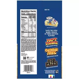 Andy Capp's Cheddar Flavored Fries, 3 oz, 12 Pack