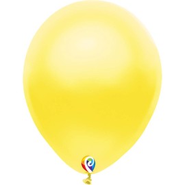 Funsational 12" Pearl Yellow Latex Party Balloons
