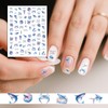 BSITSSS 10 Sheets Ocean Nail Art Stickers, 3D Embossed Summer