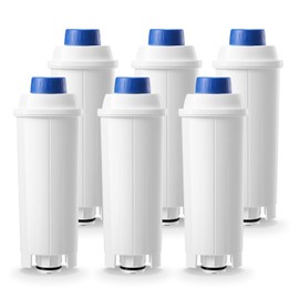 Finsna Water Filter Replacement for De'Longhi DLSC002, Compatible with Magnifica S, Dinamica, Eletta Explorer, ECAM, ETAM, EPAM Series Fully Automatic Coffee Machines & Espresso Machines (Pack of 6)