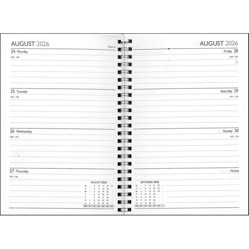 Shineone 2026-2027 Academic Diary Planner, A5 Hardback, Week to View,