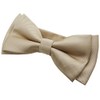 Bowties.jp bd550 Beige Layered Bowtie, Bowtie, Easy to Wear, white