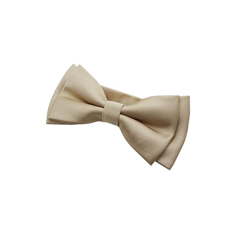 Bowties.jp bd550 Beige Layered Bowtie, Bowtie, Easy to Wear, white