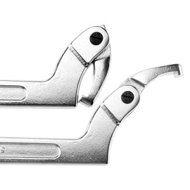 51-121Mm 2-4.3/4 Inch Chrome Vanadium C Spanner Tool Adjustable Hook Wrench