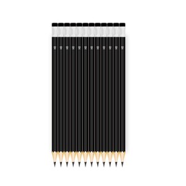 imiiHO 001 HB pencils, 12 pack, wooden lead pencils (HB)
