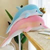 RYOLOY Dolphin Stuffed Animals Cuddle Pillow,43" Giant Stuffed Plush Animal