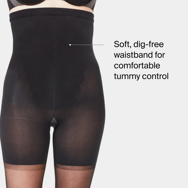 SPANXshape High-Waisted Mid-Thigh Sheers - Comfortable Tummy Control Shapewear -