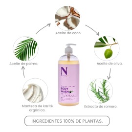 Dr. Natural Jabón Líquido Cuerpo Body Wash Natural Orgánico Lavanda