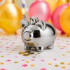 MIJOMA Piggy Bank Silver 9 x 8 cm - Decorative