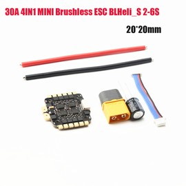 Special Edition 30A 4IN1 MINI Brushless ESC BLHeli_S 2-6S BEC 5V 6.5g 20x20MM for MINI FPV  Remote Control Racing Drone