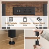 Creso hom Tall End Table with Charging Station and USB