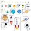 Decalmile - Calcomanías de pared para el espacio exterior, planetas