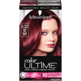Schwarzkopf Color Ultime Hair Color Cream, 5.22 Ruby Red (Packaging May Vary)
