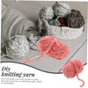DOITOOL 2 Rolls Comfortable Crochet Yarn DIY Doll Crochet Yarn