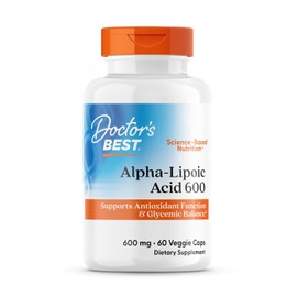 Doctor Best Ácido Alfa Lipoico 600mg Antioxidante Alpha Lipoic Acid Cápsulas Veg Suplemento Vegano Fórmula Natural Científicamente Probada