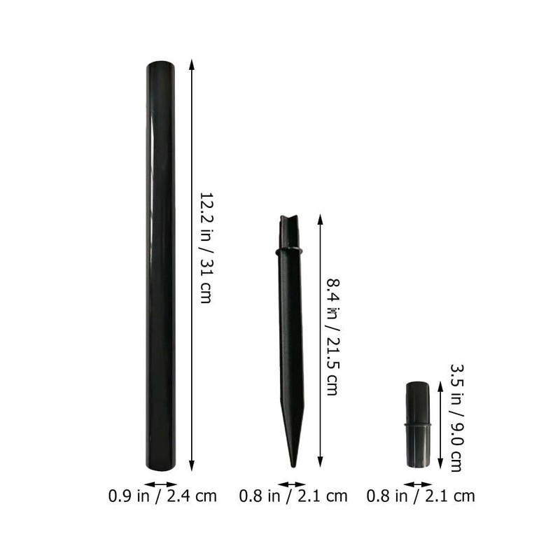 Yardwe Light Replacement Stakes, Flame Lamp Extension, 1 Set Landscaping