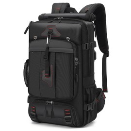 Mfinesun Travel Backpack for Men, 50L Large Carry on Backpack Durable Convertible Duffle Bag Fit for 17 Inch Laptop with Shoe Compartment, Wet Pocket